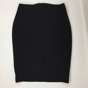 WHBM Crepe Front Slit Pencil Skirt
